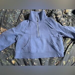 M/L Lululemon Scuba Oversized Half-Zip Periwinkle Blue M/L Medium Large